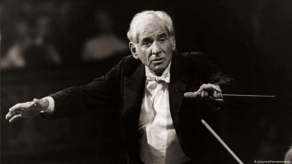 Leonard Bernstein conducting